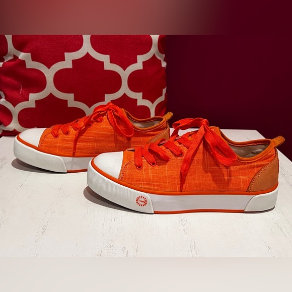 UGG Orange Denim Women's Sneakers - Picture 4 of 11